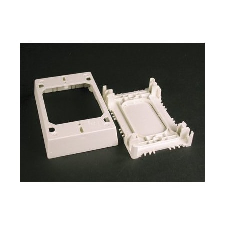 Wiremold Extension Box Fitting, Ivory, PVC 2348S/51