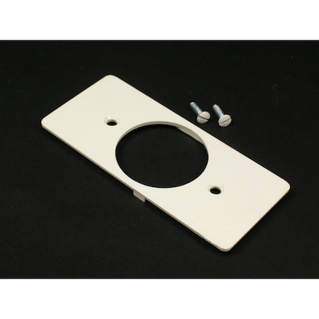 Wiremold Single Faceplate Fitting, Gray, PVC 5507T1-G