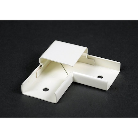 Wiremold Flat Elbow Fitting, Ivory, Steel V2011