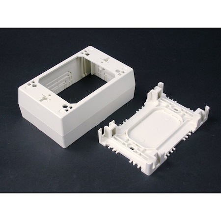 Wiremold Deep Box Fitting, Ivory, PVC NM2048