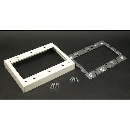 Wiremold Three Gang Extensn Adapter Fitting, Ivory V5751-3
