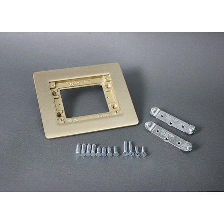 Wiremold Carpet and Tile Flange, Brown, Brass 817B