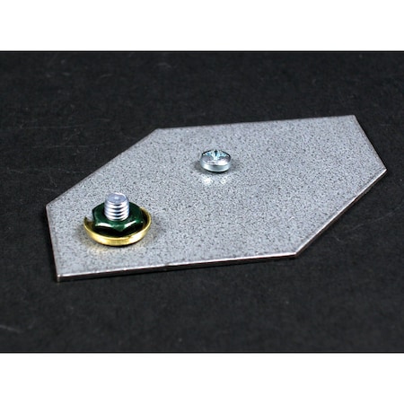 Wiremold Gounding Adapter Fitting, Gray, Aluminum ALA09