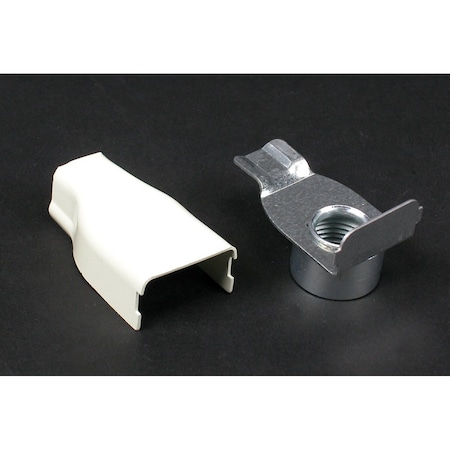 Wiremold Elbow Conduit Connector, Ivory, Steel V5784