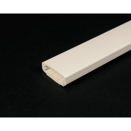 Wiremold Base & Cover Raceway, 800 Series, 1 Channel, White 800BAC-WH