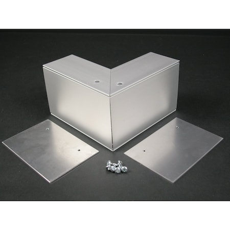 Wiremold External Elbow Fitting, Gray, Aluminum AL3318