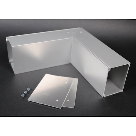 Wiremold Invertd Internl Elbw Fittng, Gray, Aluminm ALA3817N