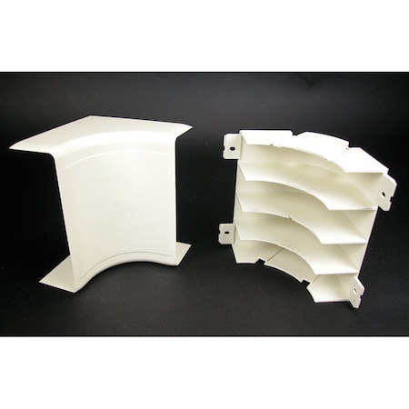 Wiremold Radiused Internal Elbow Fitting, Ivry, PVC 5417FO