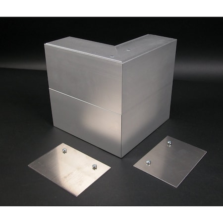 Wiremold Invertd Internl Elbow Fittng, Gry, Aluminm ALA4817N