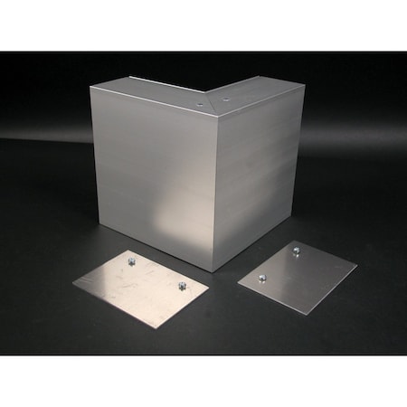 Wiremold Internal Elbow Fitting, Gray, Aluminum ALA4817