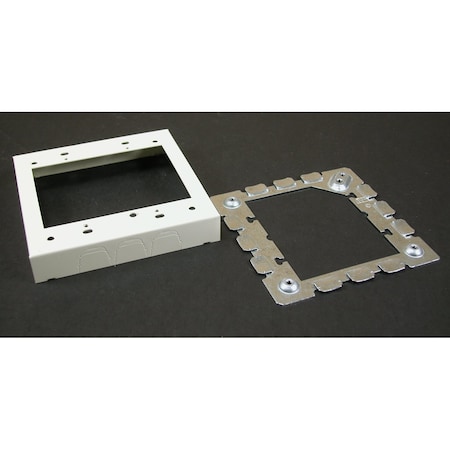 Wiremold Two Gang Extension Adaptor Fitting, Ivory V5751-2