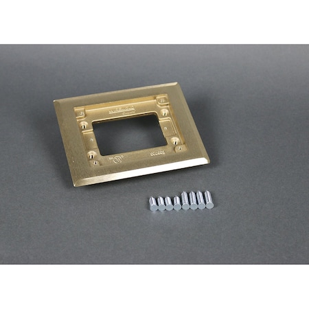 Wiremold Carpet Flange, Brown, Brass 817C