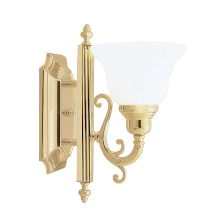 Livex Lighting French Regency 1 Light Polished Brass Ba 1281-02