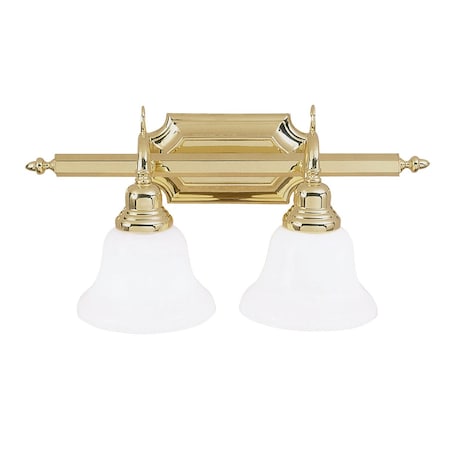Livex Lighting French Regency 2 Light Polished Brass Bath Vanity 1282-02