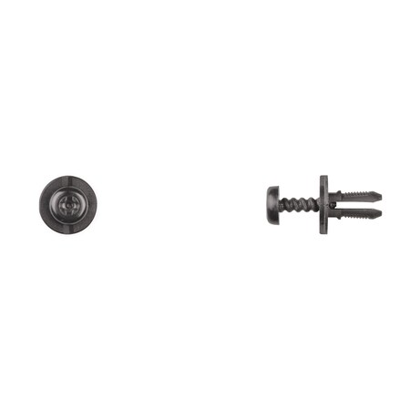 Disco Blk Nyln Phllp Screw Ret 5mm Hole Size 11mm Stem L PK25 12855PK