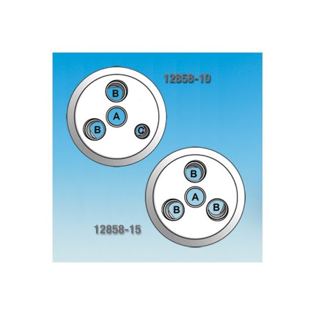 Disco Blk Nyln Push Type Ret 10.5X13.3mm Head Dia 8mm Hd PK25 12858PK