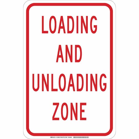 Brady Traffic Sign, 18 in H, 12" W, Plastic, Rectangle, English, 129589 129589