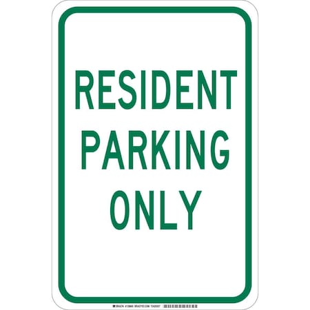 Brady Traffic Sign, 18"H, 12"W, Aluminum, 129663 129663