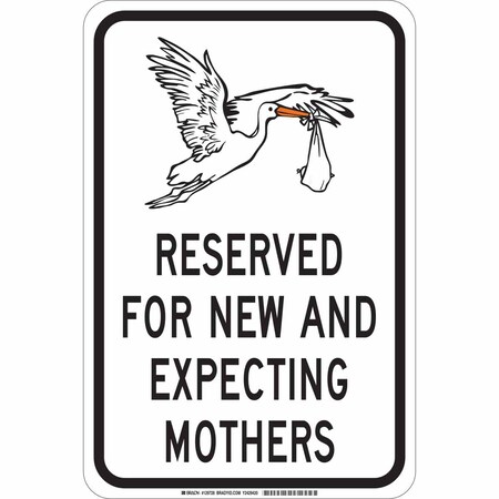 Brady Traffic Sign, 18"H, 12"W, Polyester, 129728 129728