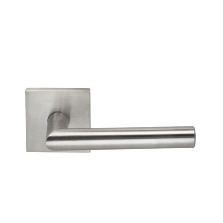 Omnia Stainless 12 LVR Square Rose Priv 2-3/4" BS Full Lip 1-3/4" Satin SS 12S/00CF.PR32D