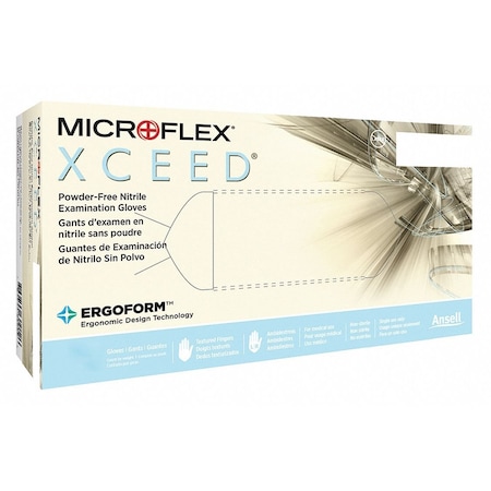 Ansell Microflex Disposable Nitrile Gloves, Exam Grade, Powder-Free, Latex Free, XL, Blue, 230 Pack XC-310-XL