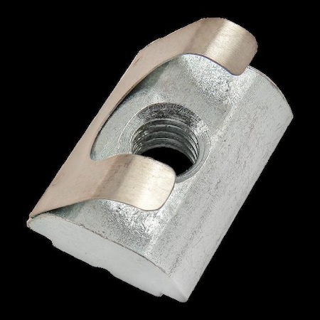 80/20 Roll In T-Nut, Steel, Zinc-Plated 13091