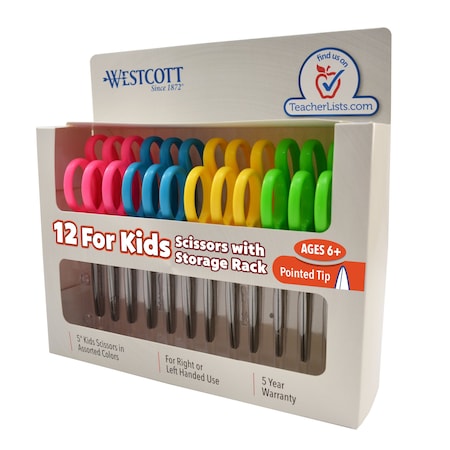 Westcott Scissors, Teachers Bulk Pack Display, Kids 13131 13141