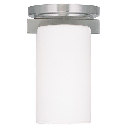 Livex Lighting Astoria 1 Light Brushed Nickel Ceiling Mount 1320-91