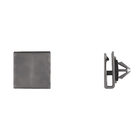 Disco Blk Nyln Rocker Mldg Clips 7mm Hole Size 9mm Stem L PK10 13211PK