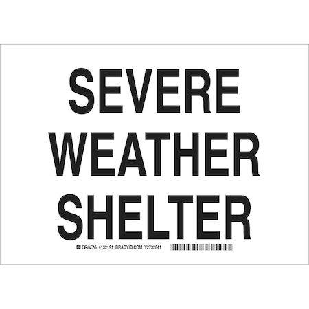 Brady Safety Sign, 10"HX14inW, Sticking Polystr, Height: 10" 132191