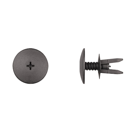 Disco Blk Nyln Phllp Screw Ret 8mm Hole Size 15mm Stem L PK25 13243PK