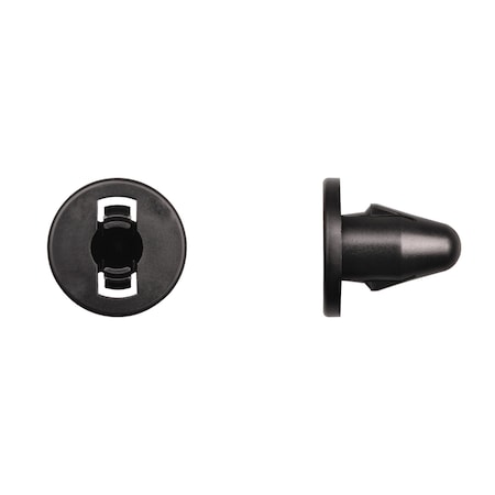 Disco Blk Nyln Bumper Grommet 13mm Hole Size 21mm Stem L PK10 13248PK