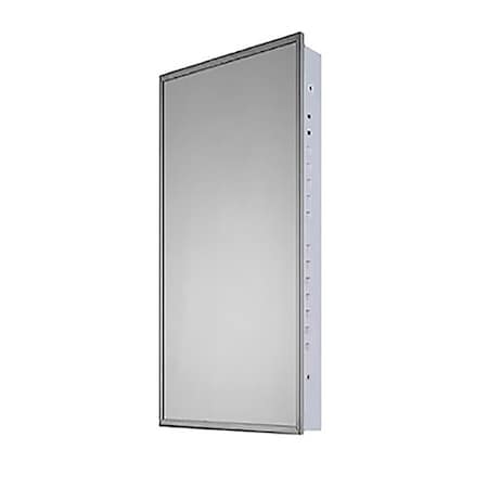 Ketcham 18" x 42" Euroline Flush Mounted SS Framed Medicine Cabinet 133
