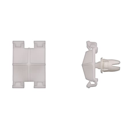 Disco Wht Nyln Moulding Clips 8mm Hole Size 16mm Stem L PK15 13311PK