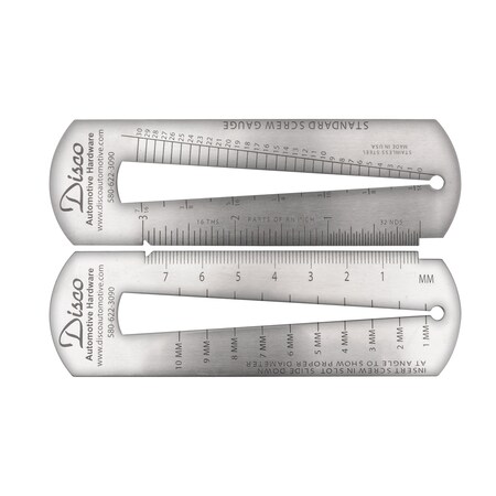 Disco SS Screw Gauge 4 1/2" Long Stndrd/Metric 13319