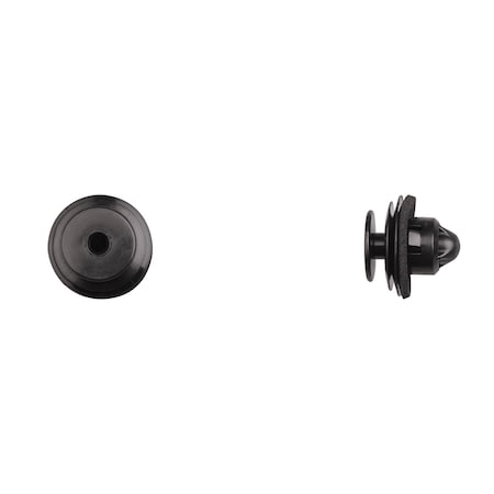 Disco Blk Nyln Door Panel Ret 10mm Hole 11mm Stem L PK10 13321PK