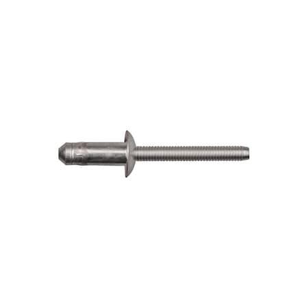 Disco Blind Rivet, Flanged Head, 1/4 in Dia., Steel Body 13329PK