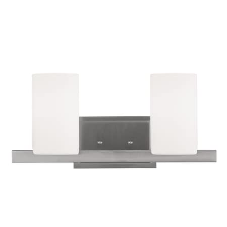 Livex Lighting Astoria 2 Light Brushed Nickel Bath Vani 1332-91
