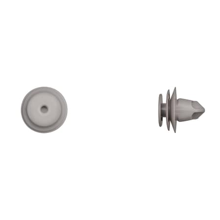 Disco Gray Nyln Door Panel Ret 8.50mm Hole 12mm Stem L PK10 13332PK