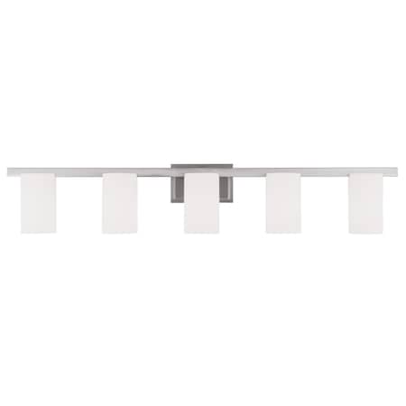 Livex Lighting Astoria 5 Light Brushed Nickel Bath Vani 1335-91