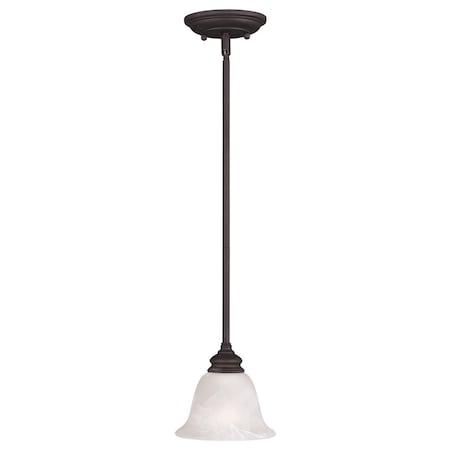 Livex Lighting Essex 1 Light Bronze Mini Pendant 1340-07