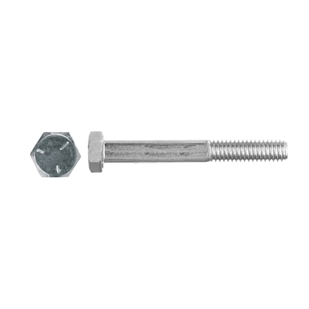 Disco Grade 5, 5/16"-18 Hex Head Cap Screw, Zinc Plated Steel, 2 in L 1341PK