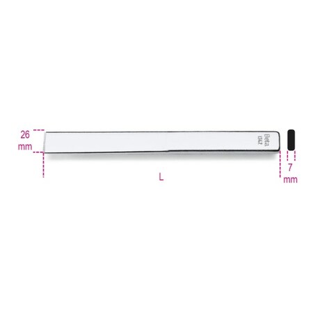 Beta Extra Flat Chisel, Straight Cutter 013420001