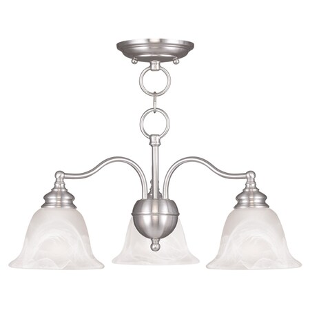 Livex Lighting Essex 3 Light Brushed Nickel Convertible 1343-91