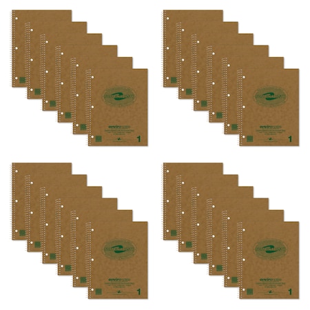 Roaring Spring Recycled 1-Subject Spiral Notebook, PK24 13440CS