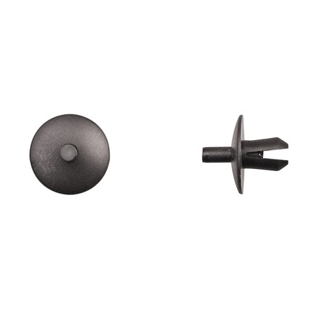 Disco Blk Hood Push Type Ret 8mm Hole 13mm Stem L PK25 13442PK