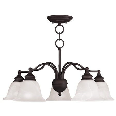 Livex Lighting Essex 5 Light Bronze Convertible Dinette 1346-07