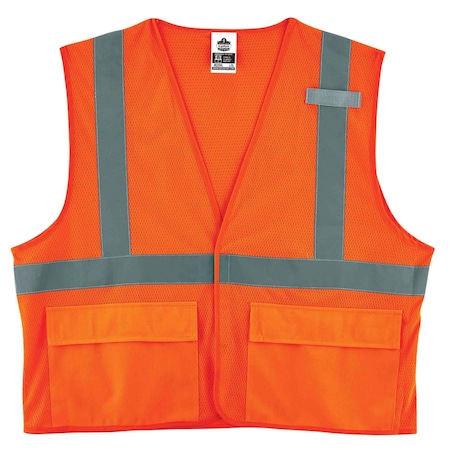 Ergodyne Orange Type R Class 2 Standard Mesh Vest 8220HL