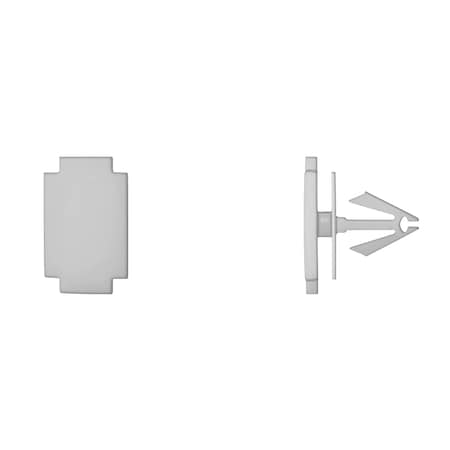 Disco Wht Nyln Moulding Retainers 9mm Hole Size 16mm Stem L PK25 13515PK25