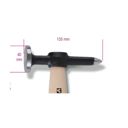 Beta Point Peen Hammer, Round Flat Face 013530010